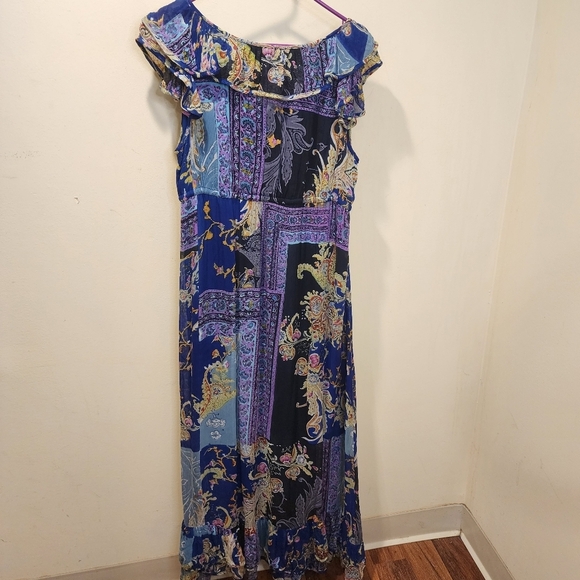 BILA Women's Spring Ruffled Sleeveless Maxi dress size M - Picture 8 of 10